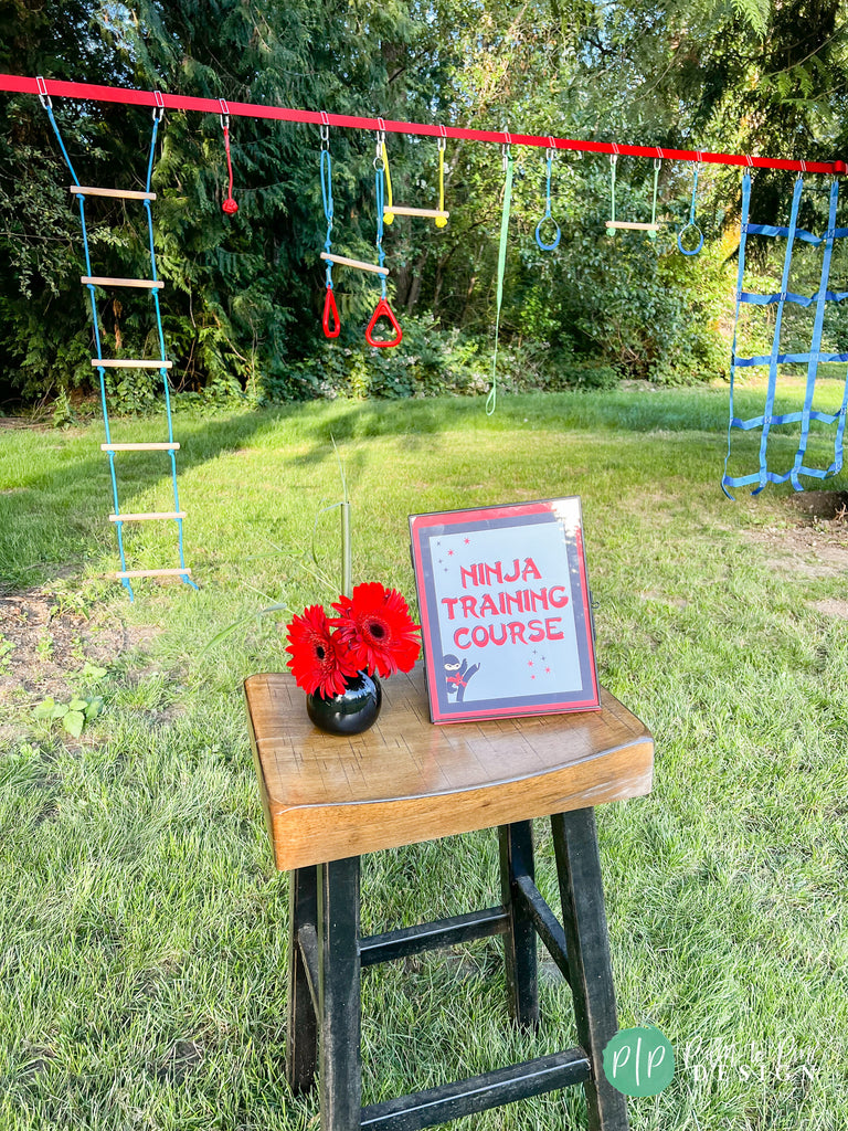 Ninja Training Course, Kids party ideas