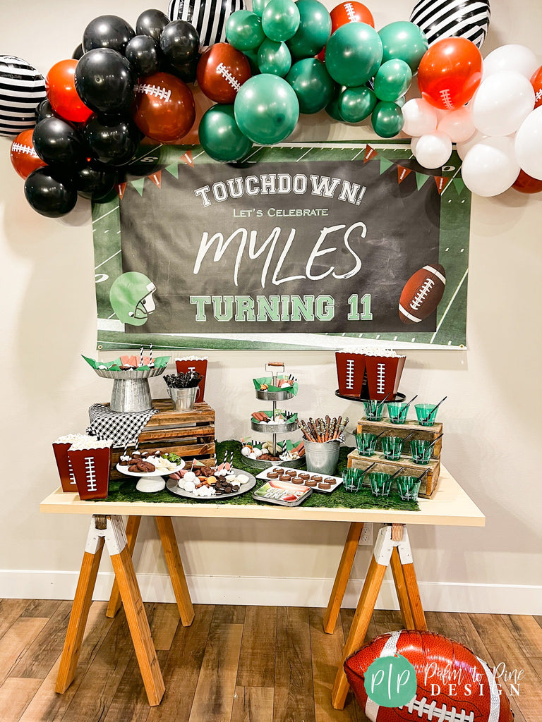 football birthday party decorations