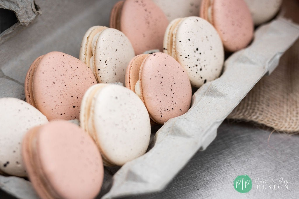 Farm Birthday Desserts, Egg shaped Macarons