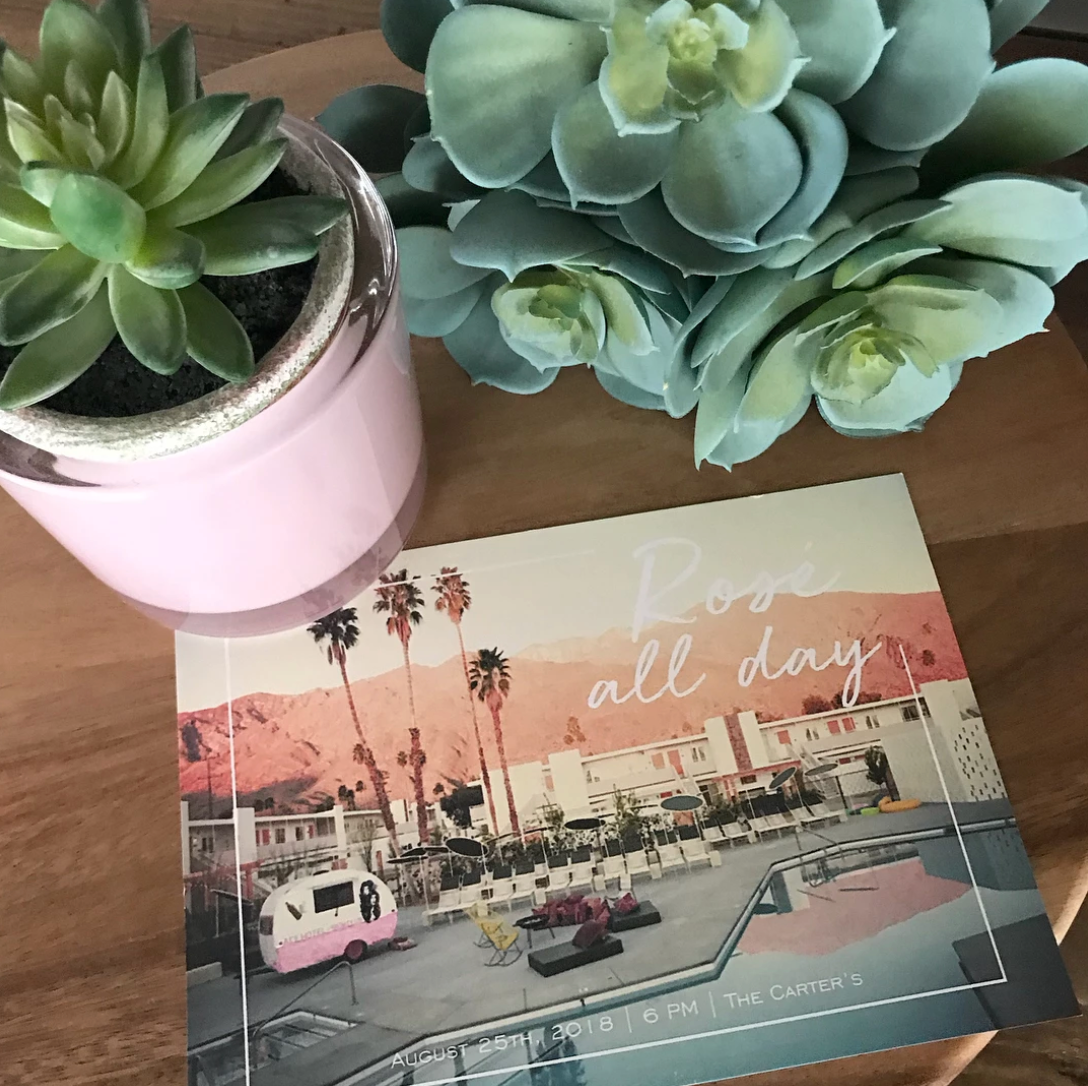 Palm Springs Party Invitation by Palm to Pine Design