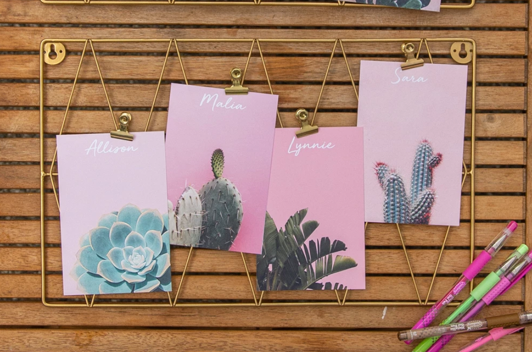 cactus art print, favorite things party printables, pink cactus