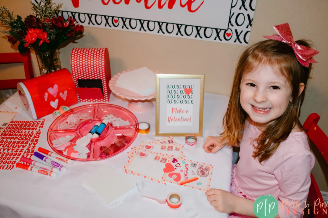Valentine Card Making Party for Kids