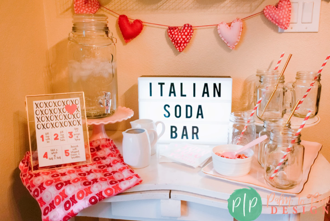 Italian Soda Bar Ideas, Kids Party drink ideas