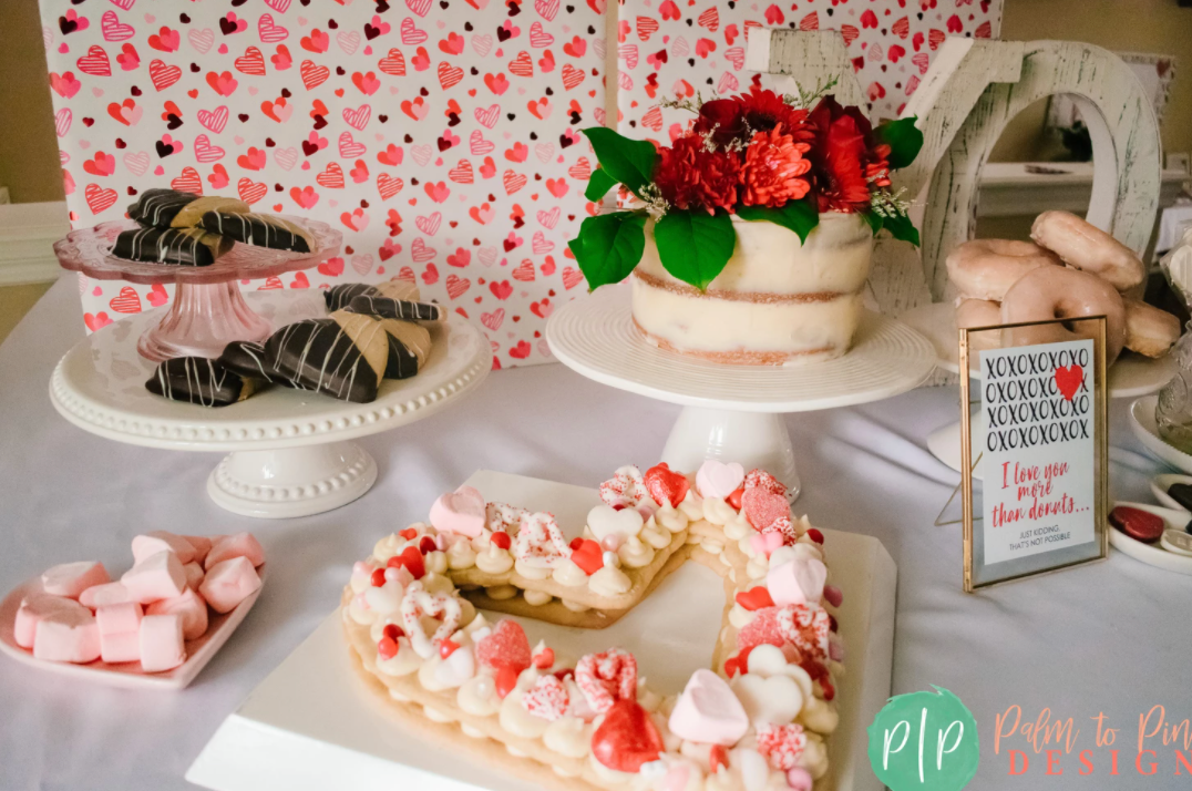 Valentine's Donuts and cake