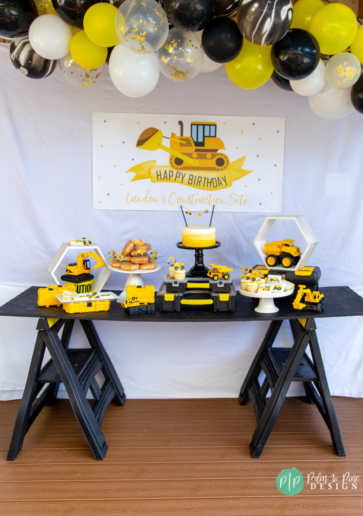 Construction Birthday Banner, Construction Party Decor