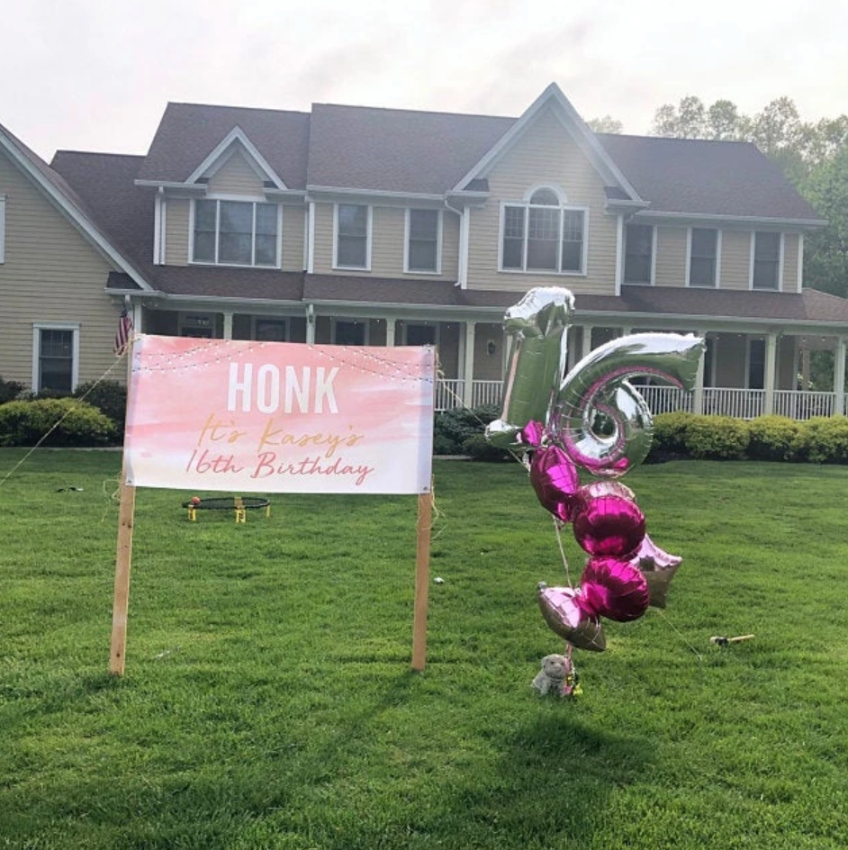 honk its my birthday yard sign