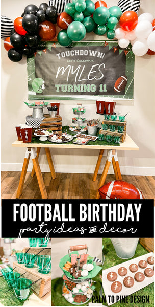 Football Birthday Party Ideas and Decor