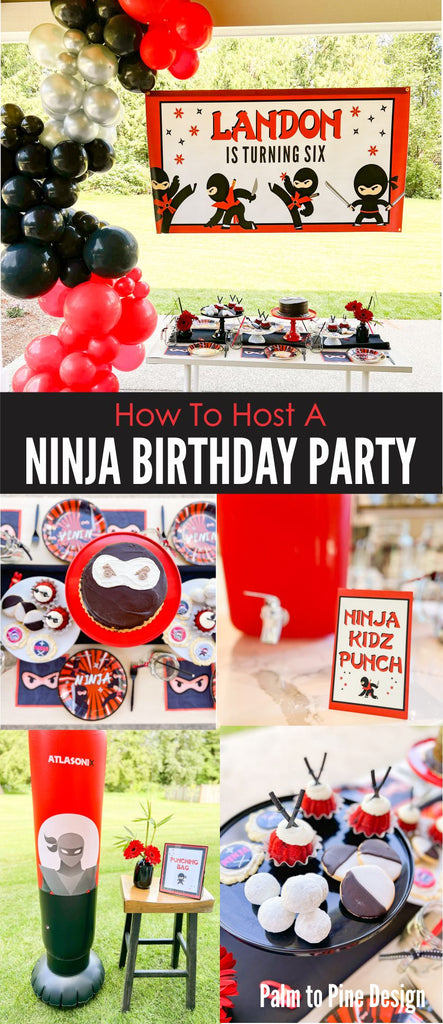 Ninja Birthday Party Decor and Ideas