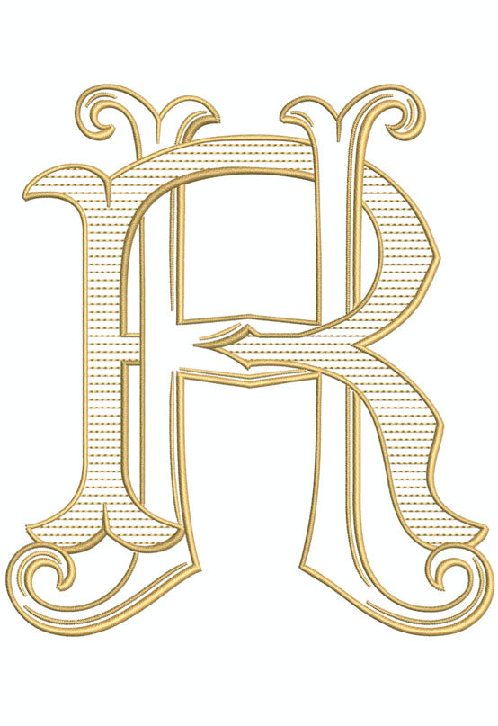 Letter R for embroidery – Shuler Studio