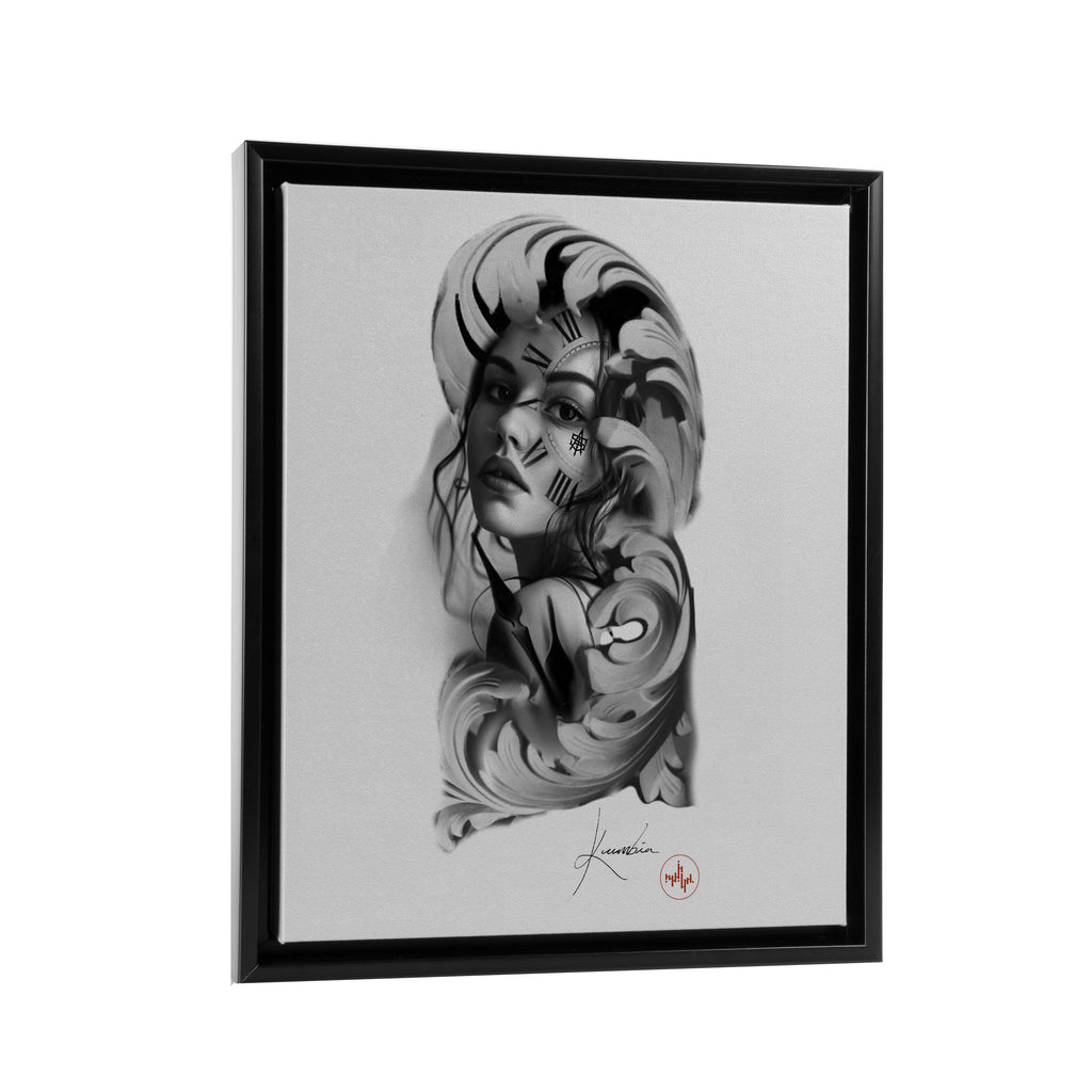 Kumbia - Timeless Woman - Floating Frame Canvas