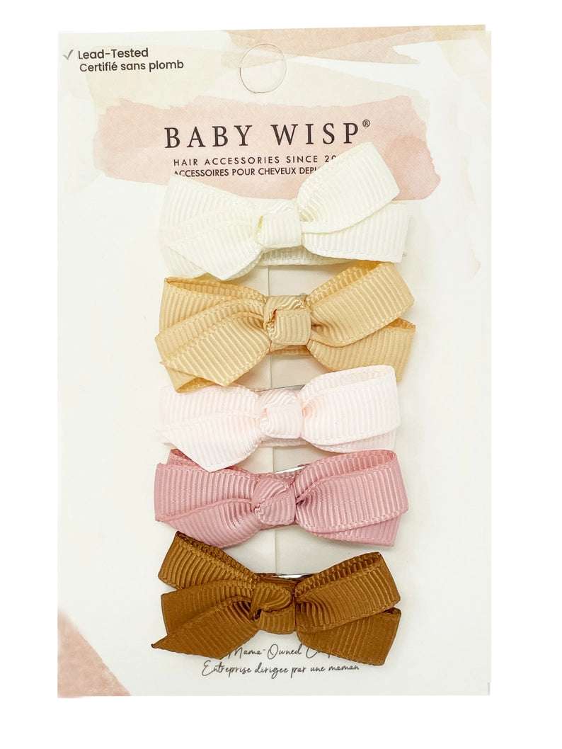 Wisp Bow Clip Chelsea- Sand Castle