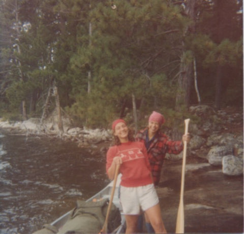 Sue Kakuk canoeing in the BWCA