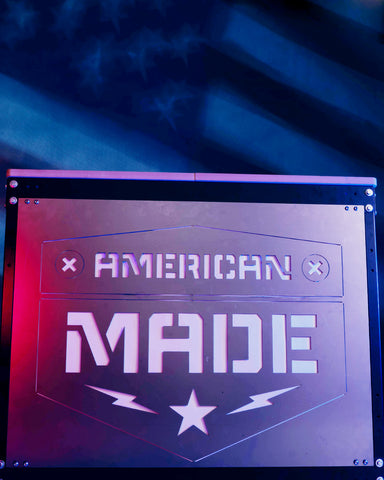 a cart that says american made