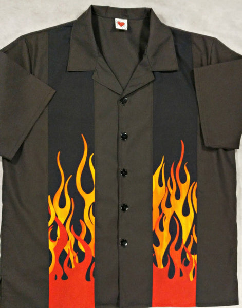 Flames Bowling Shirt – AudaciousAttire.com