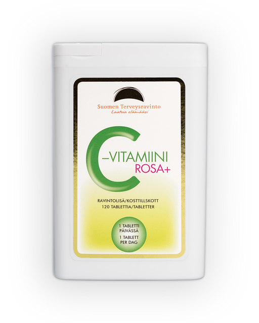 C-vitamiini ROSA+, 500 mg, 120 tablettia— STR Nordic