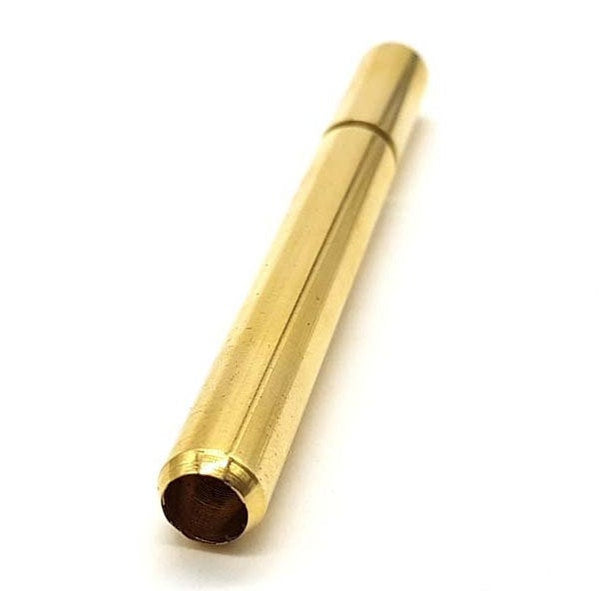 Grinder Tip Brass One Hitter - Spiked Brass Smoking Pipe, Portable Pip –  Omnya