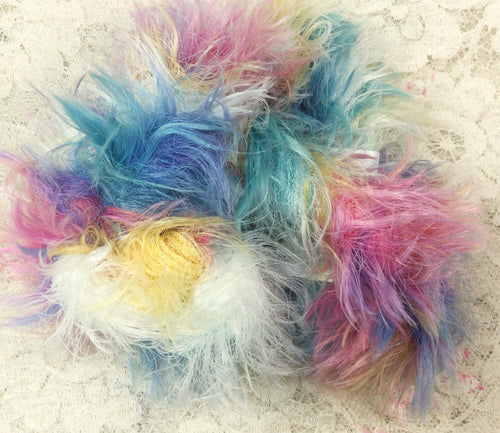 Novelty Fluffy Yarn 75 yds Hand Dyed Jellybean – Sweet Horse Design Co