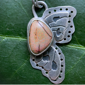 Orange sterling opal butterfly right wing