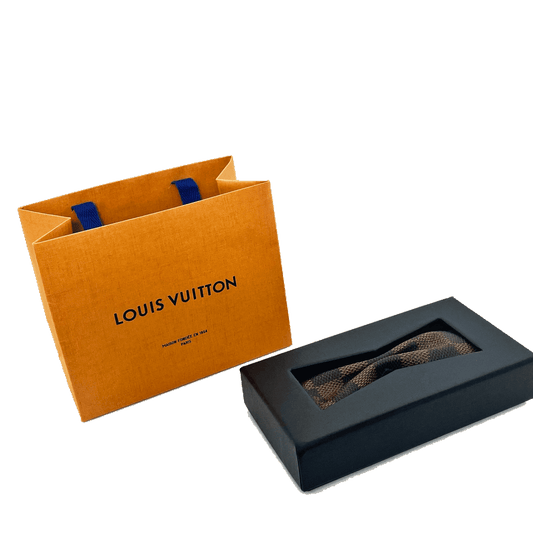 SNEAKERMASK Louis Vuitton Leather Bow Tie