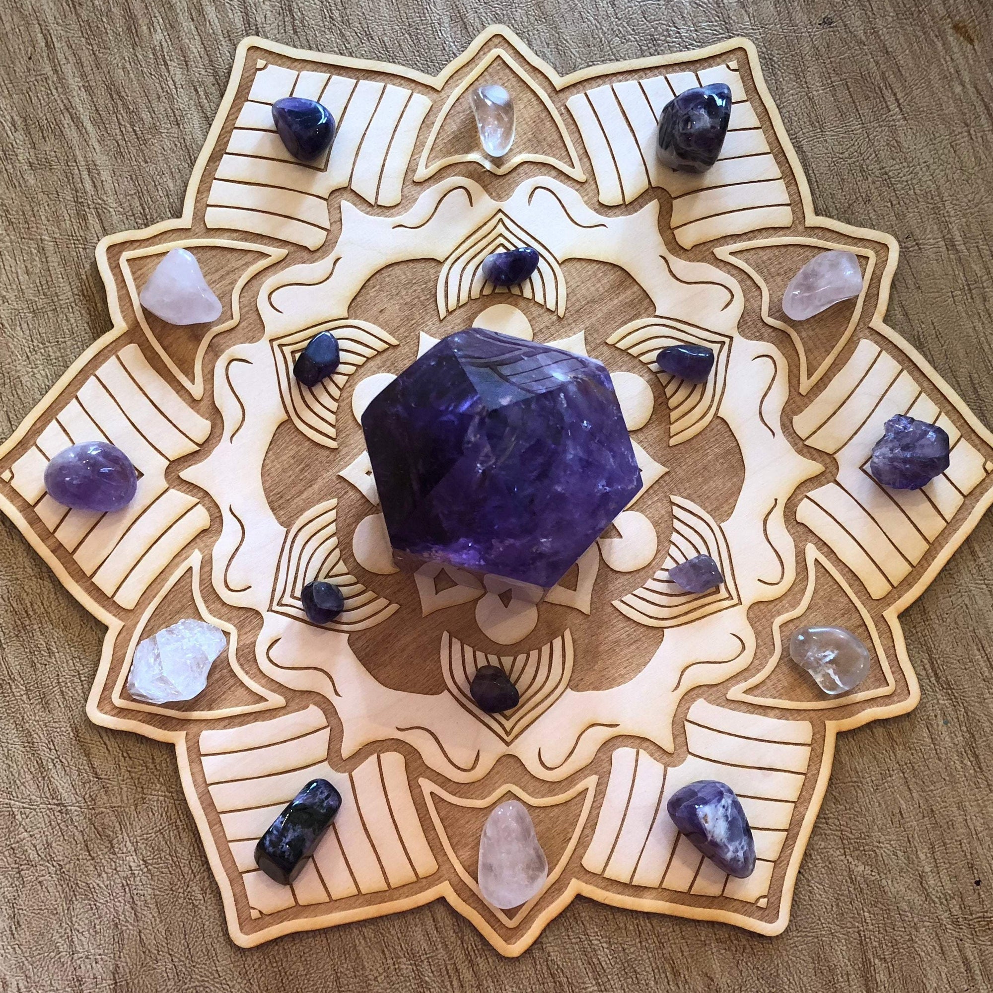 whole sale wood crystal grids board