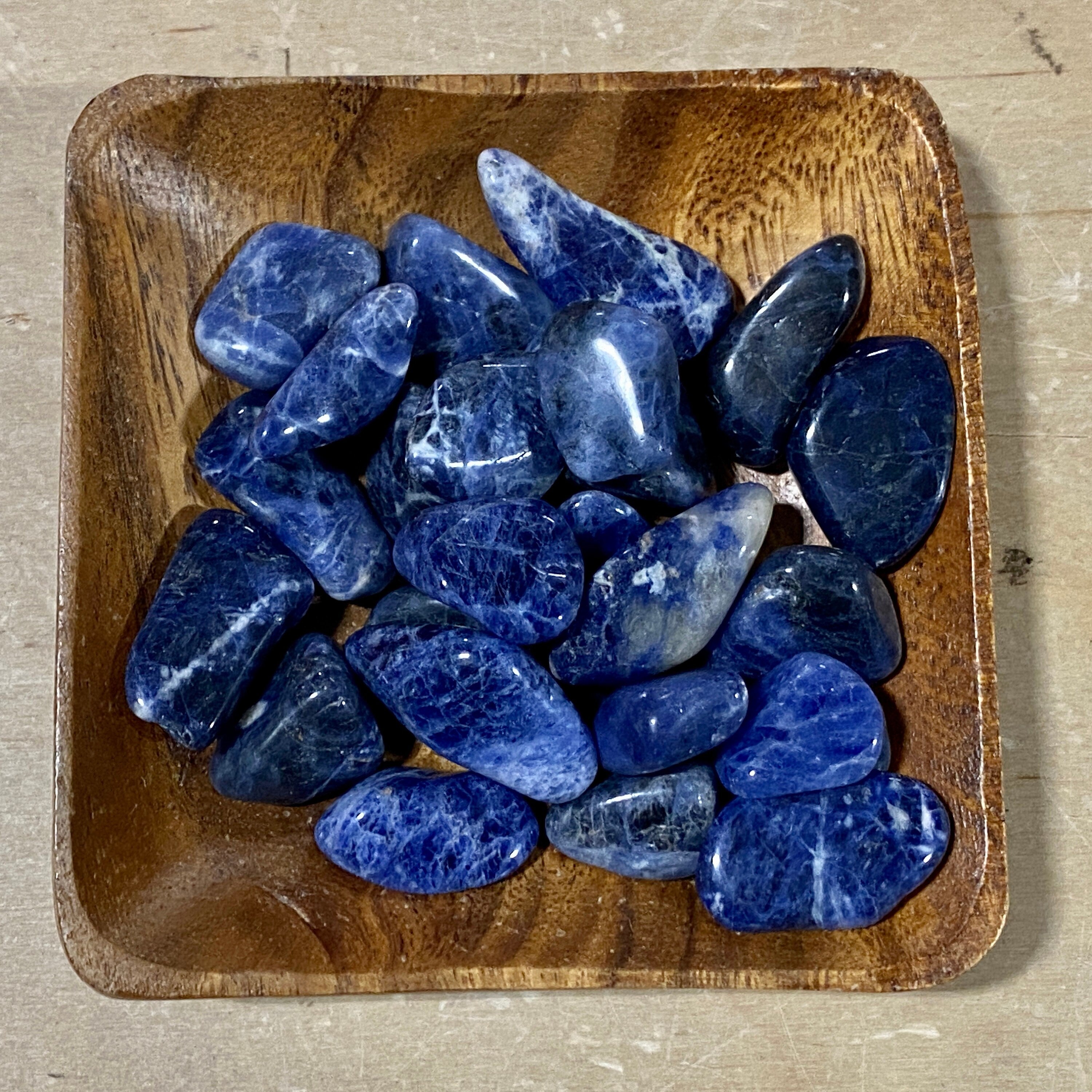 Sodalite Palm Stone, Size X-Small [50-74gr]