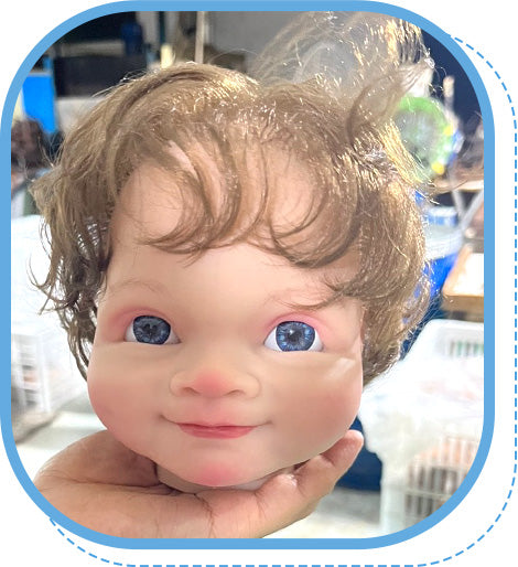 22 Full Silicone Reborn Baby Shining Blue Eyes Bouncy - Vacos Store – vacos