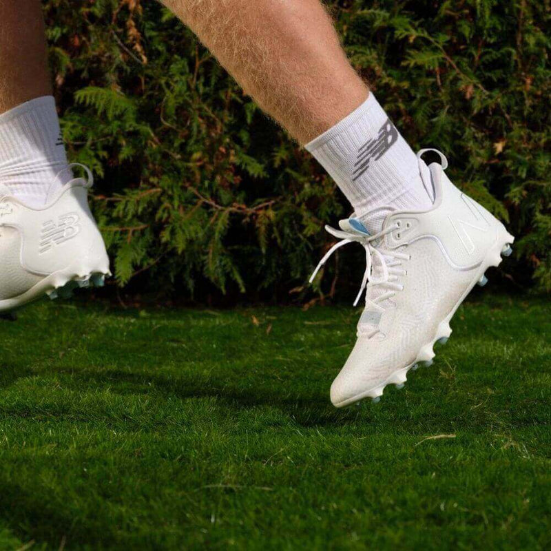 white lax cleats