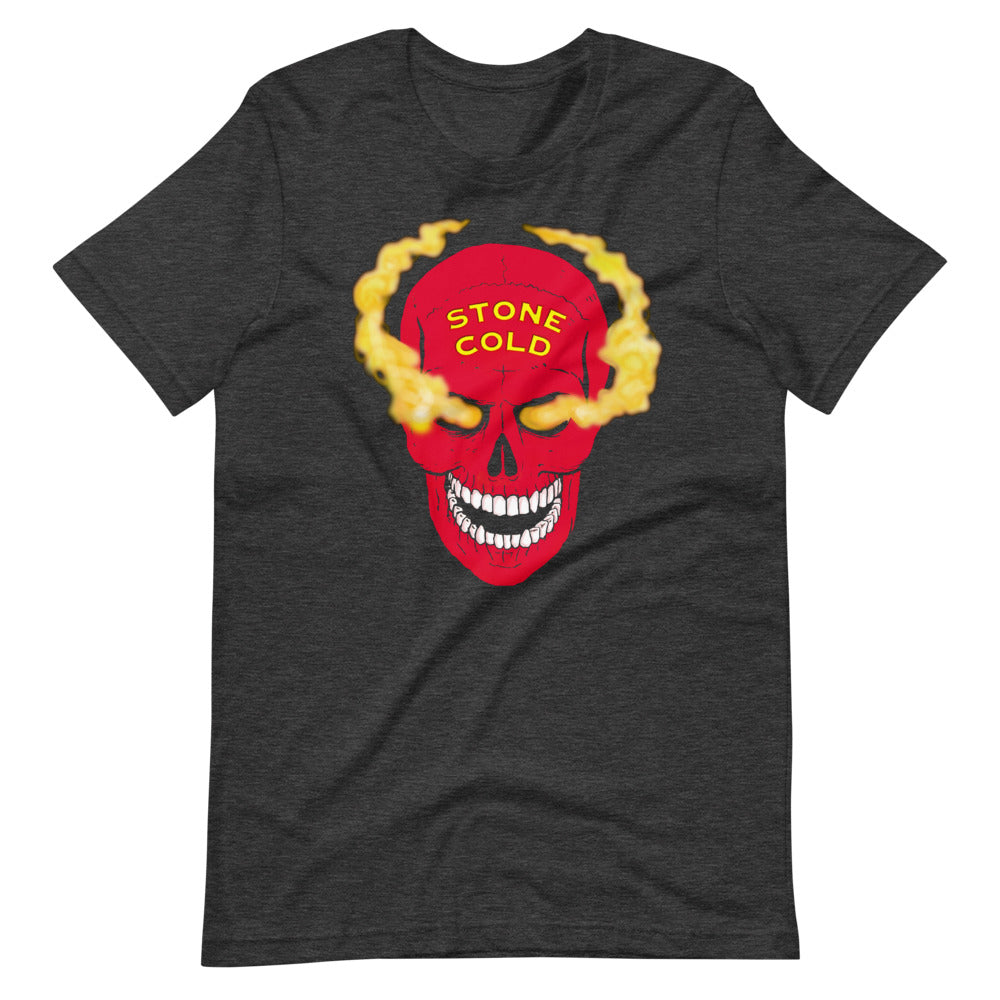 stone cold red skull shirt