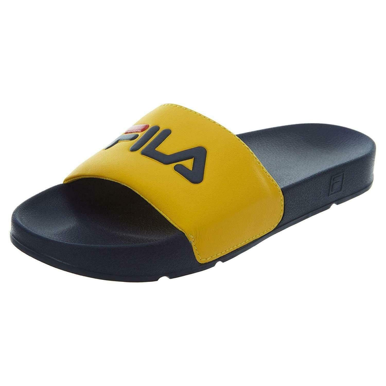 fila sandals mens yellow