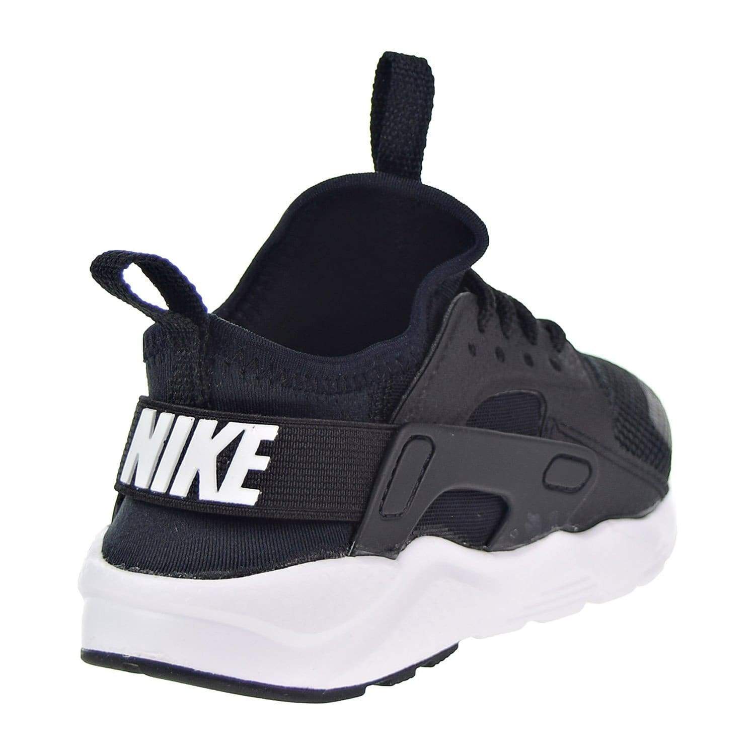 nike huarache kids black and white