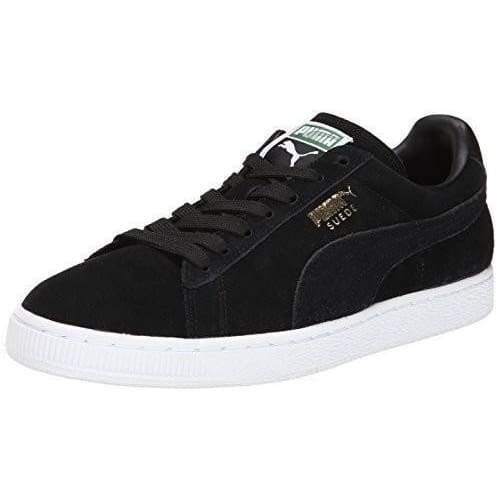 puma suede classic black team gold white