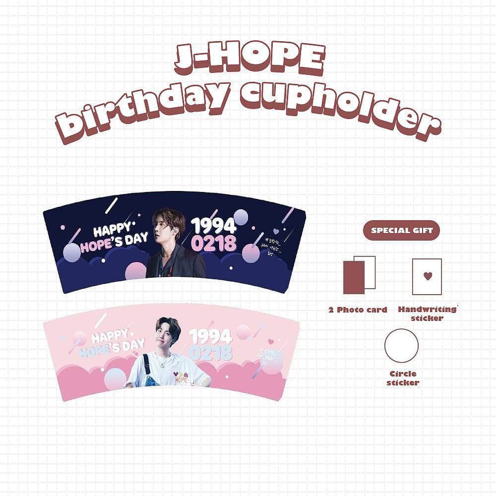 Bts J Hope Birthday Cupholder With Special Gift Duckzill Shop