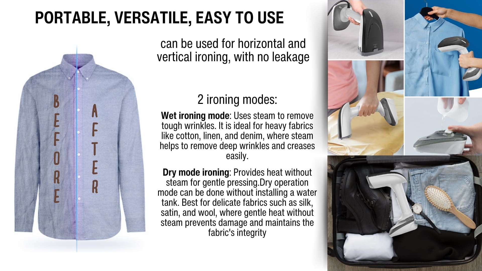 handheld garment steamer