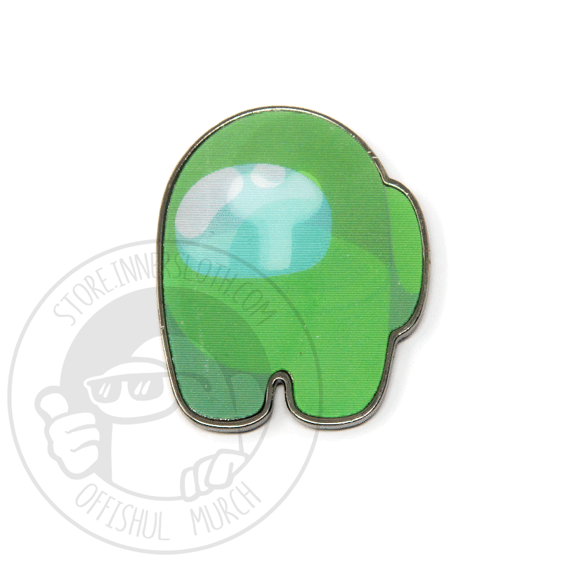 Among Us: Lenticular Impostor Pin - Green by Noble Demons - Innersloth Store