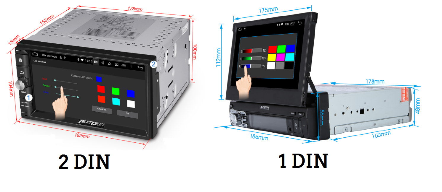 Tech Info] The Differences between 1 DIN and 2 DIN Car Radio