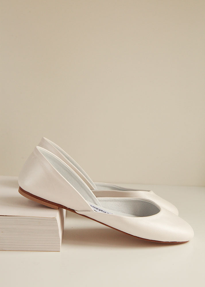 ivory ballet wedding shoes