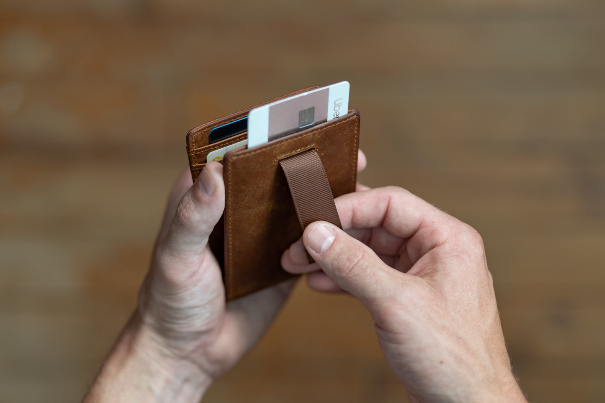 Monetial Leather AirTag Wallet 