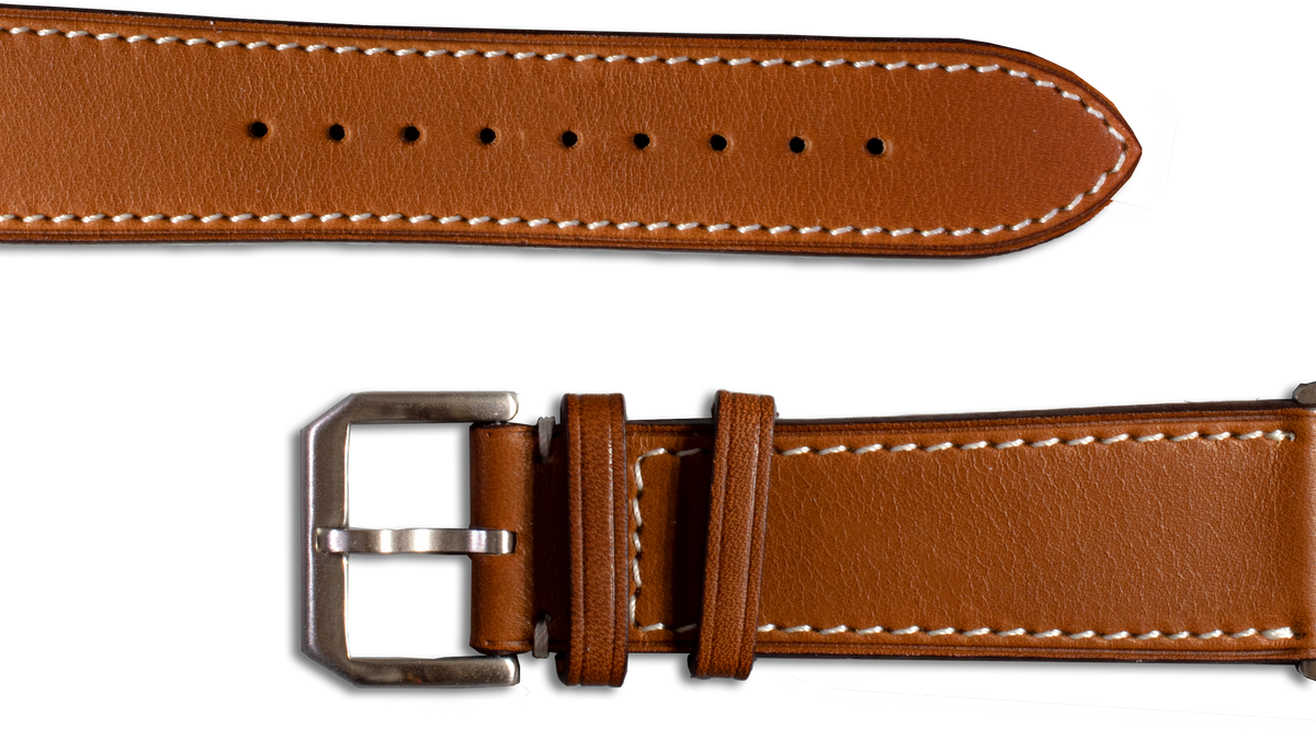 Apple Watch - Leather watchband - Grained calf (black, blue, brown, green,  red, orange) – ABP Concept
