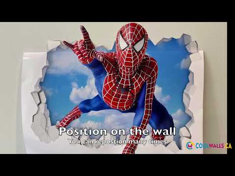 3D Spiderman Breaking through Wall | CoolWalls