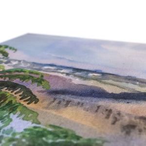 Lake Negretin Landscape Print by Rose Parker Canvas