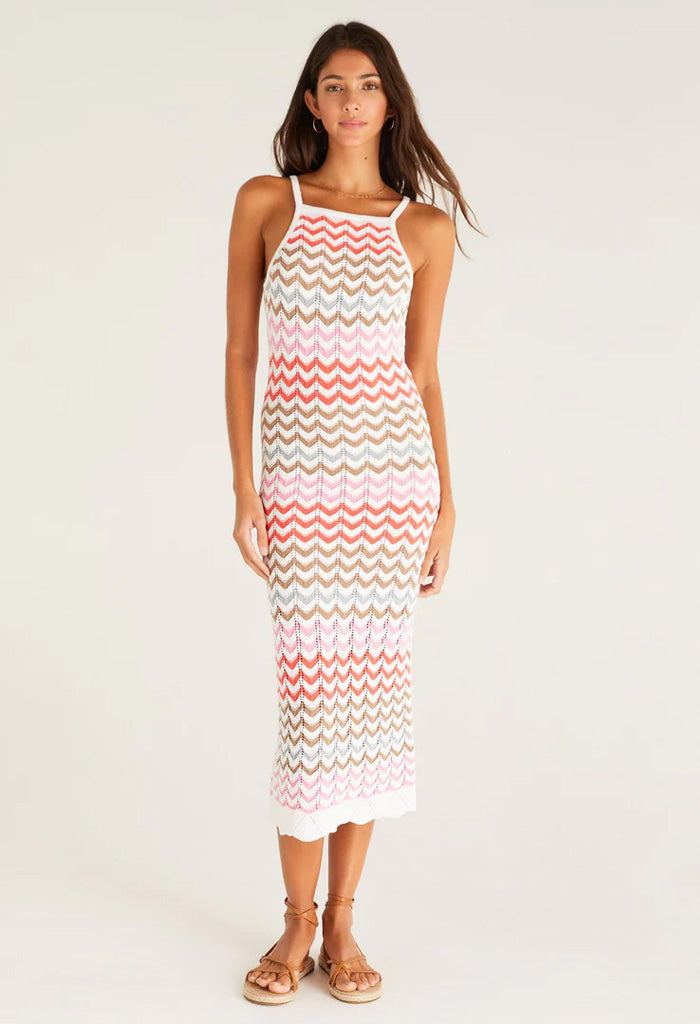 Z Supply Camille Stripe Crochet Dress