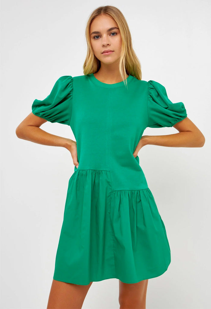  English Factory Sally Mini Dress-Spearmint