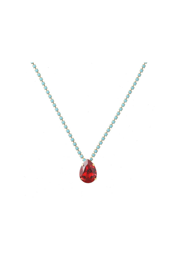 Tova Jewelry Milli Necklace-Coral