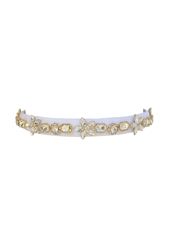 Gemelli Jewelry Pixie Headband-Cream