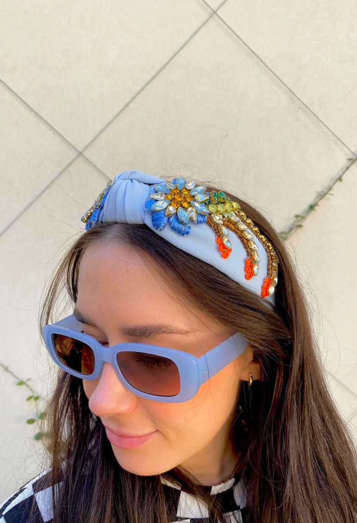 Gemelli Jewelry Leona Headband-Blue