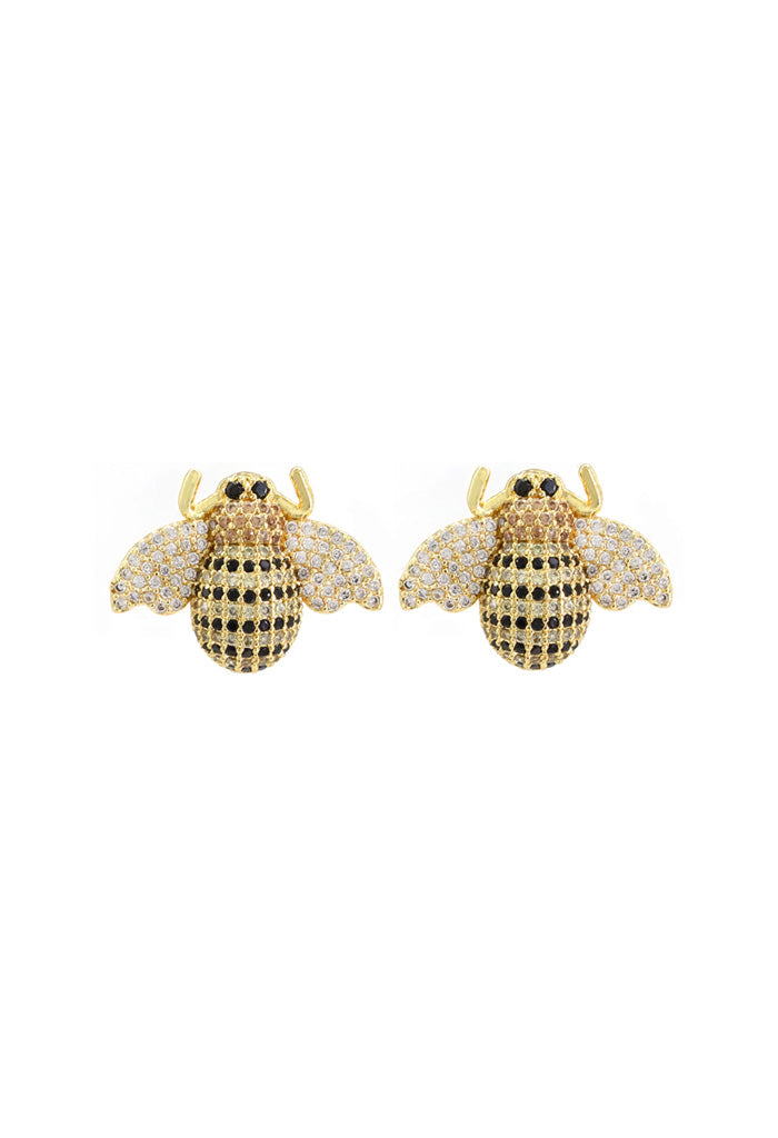 Gemelli Jewelry Natural Bee Stud