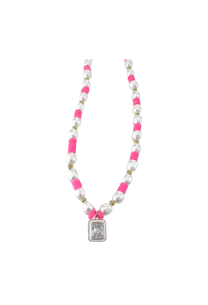 Gemelli Jewelry Lilo Necklace-Pink