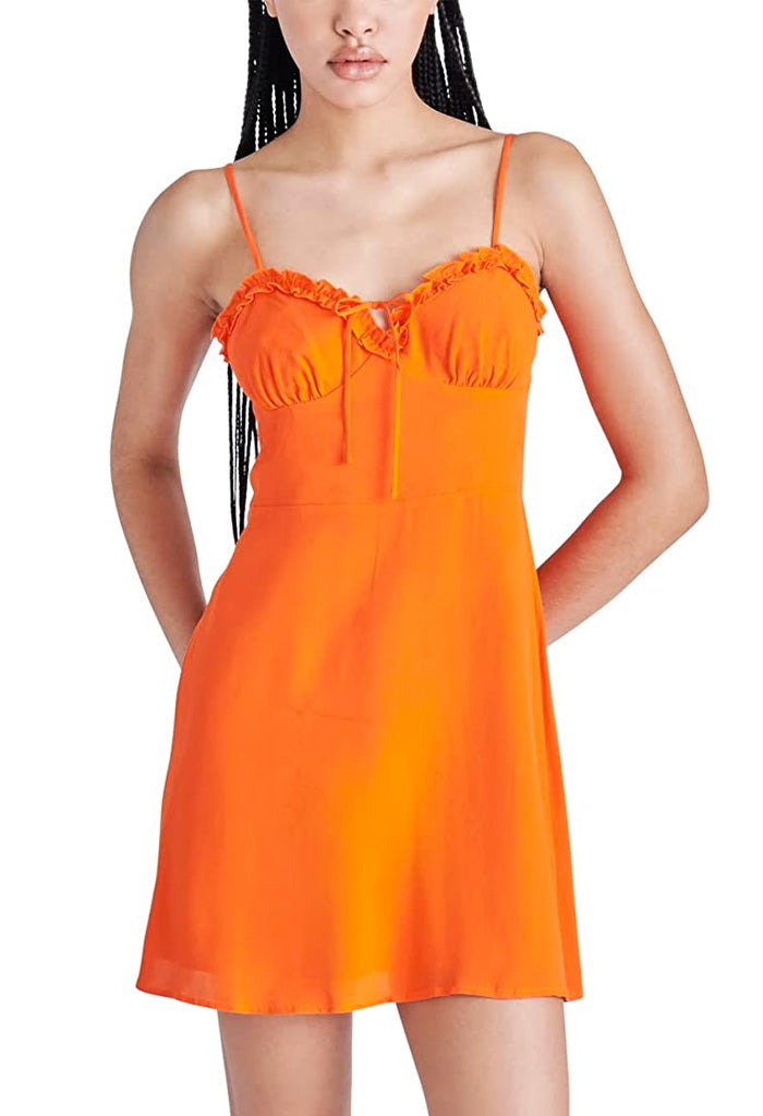 Steve Madden Jordanna Dress-Red Orange