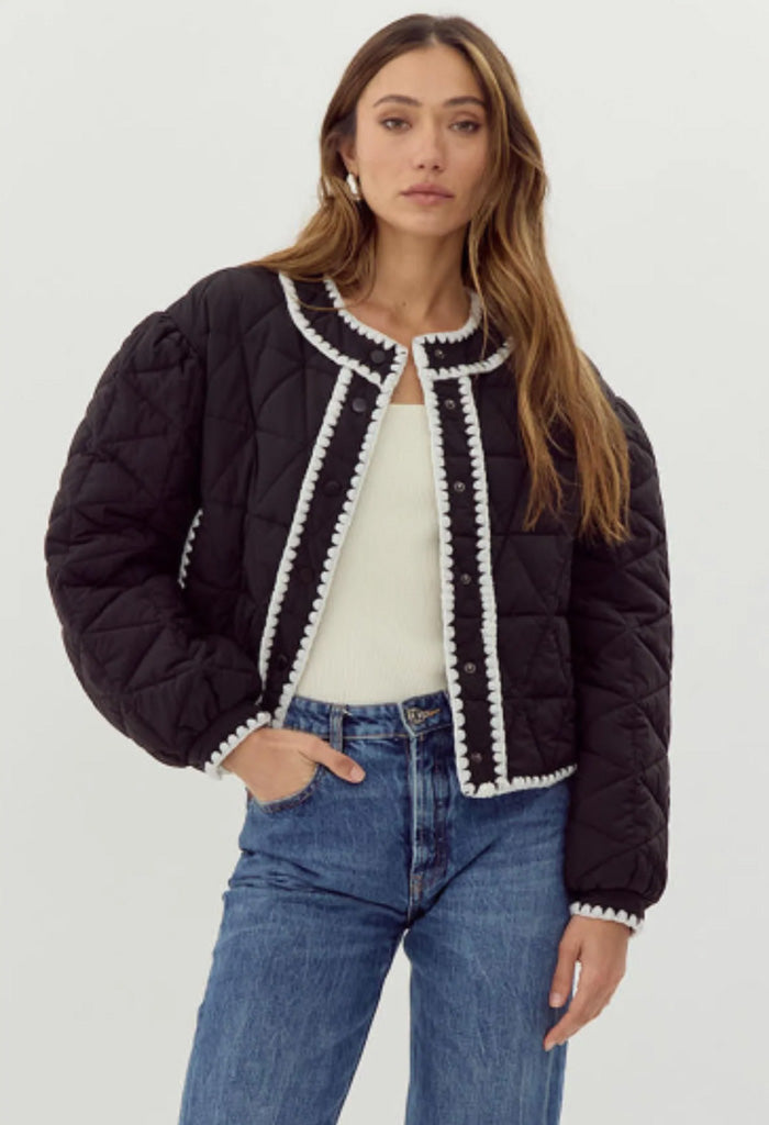 Preston Quilted Contrast Jacket