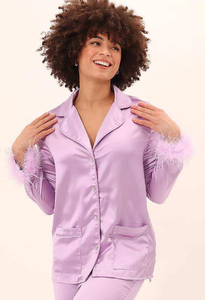 Buddy Love Danica Pajama Set-Lavender